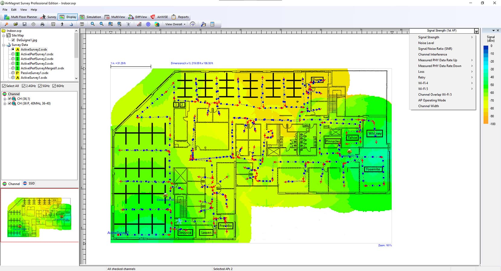 AirMagnet Planner Home Screen