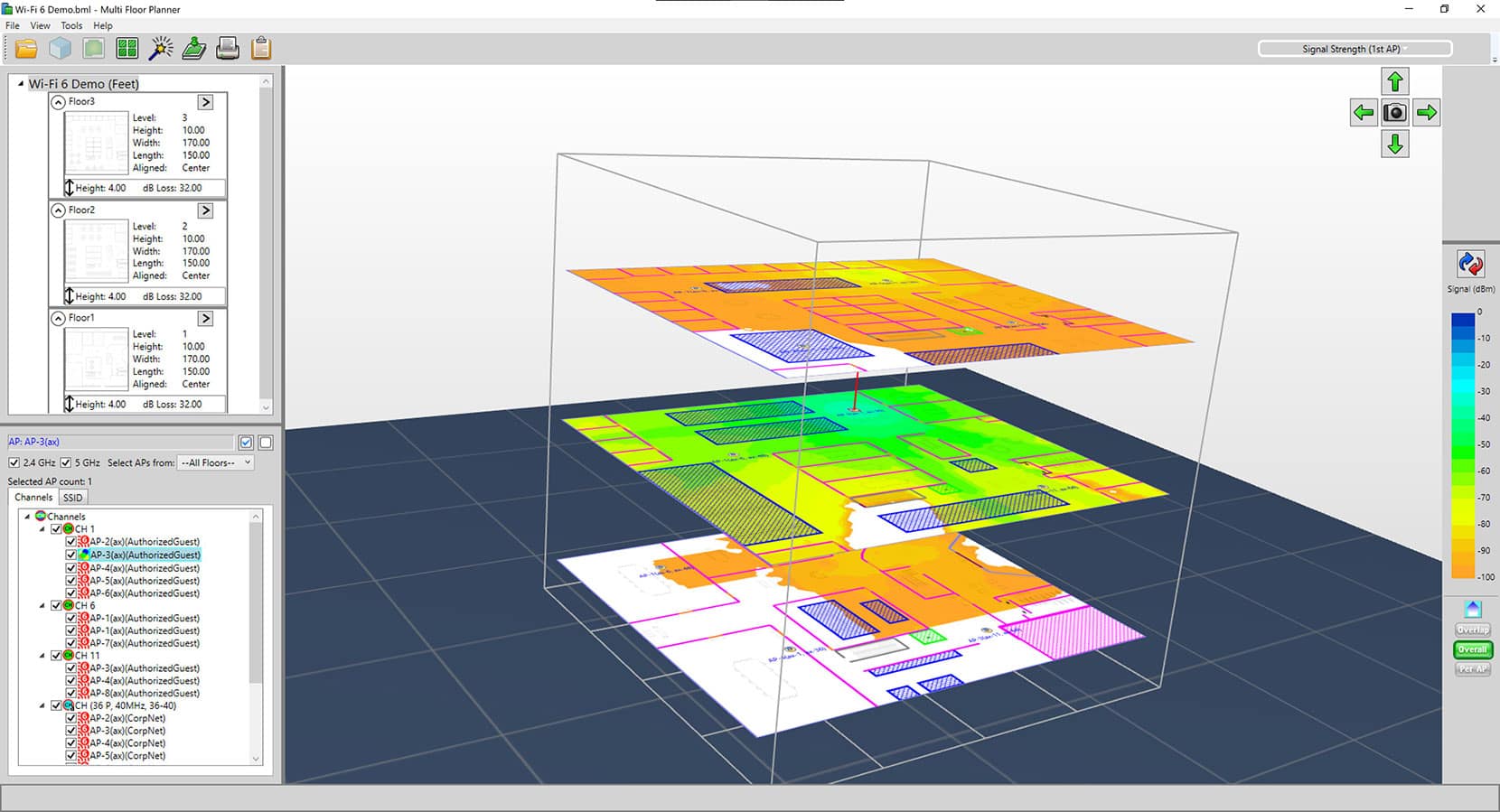 AirMagnet Planner Home Screen
