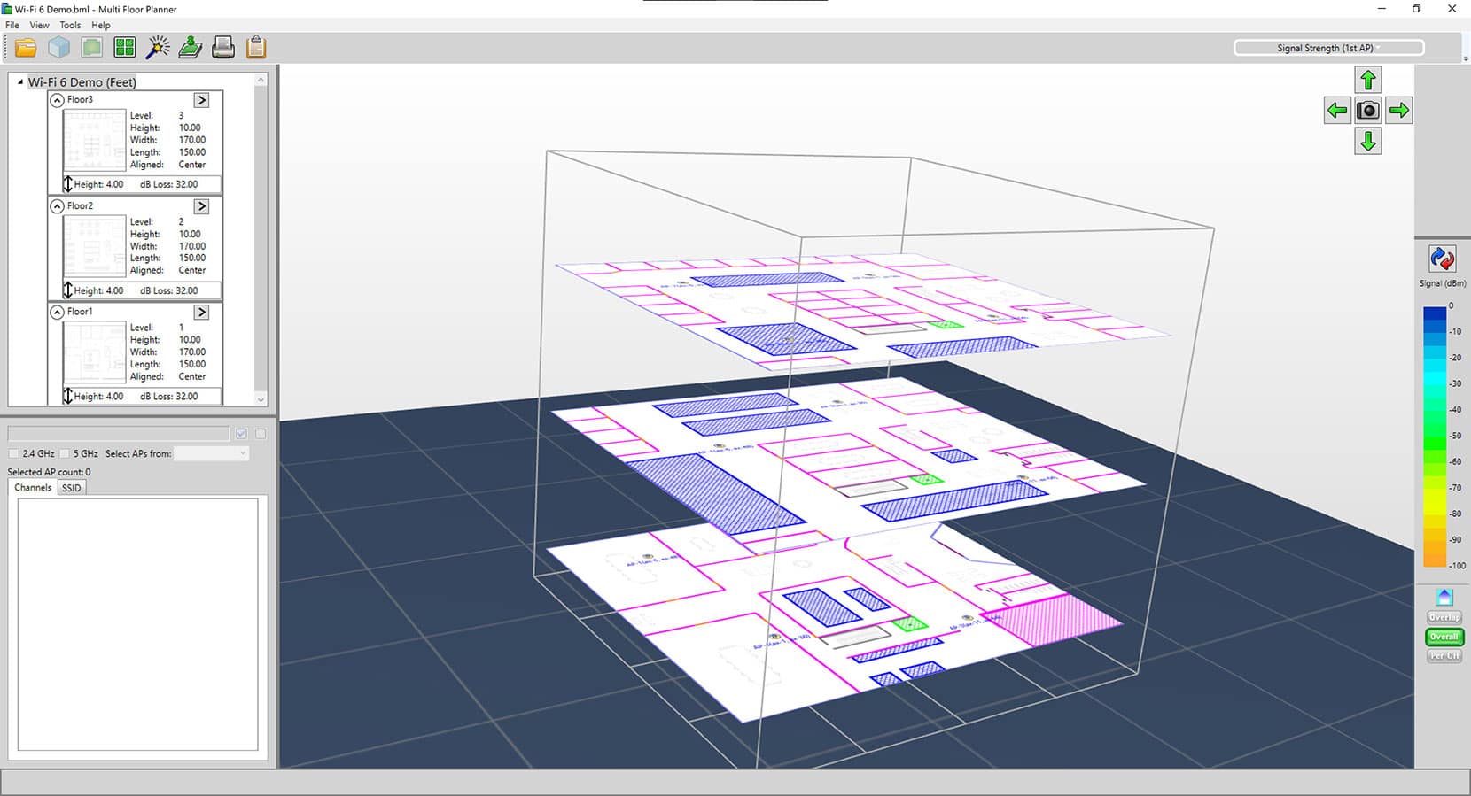 AirMagnet Planner Home Screen