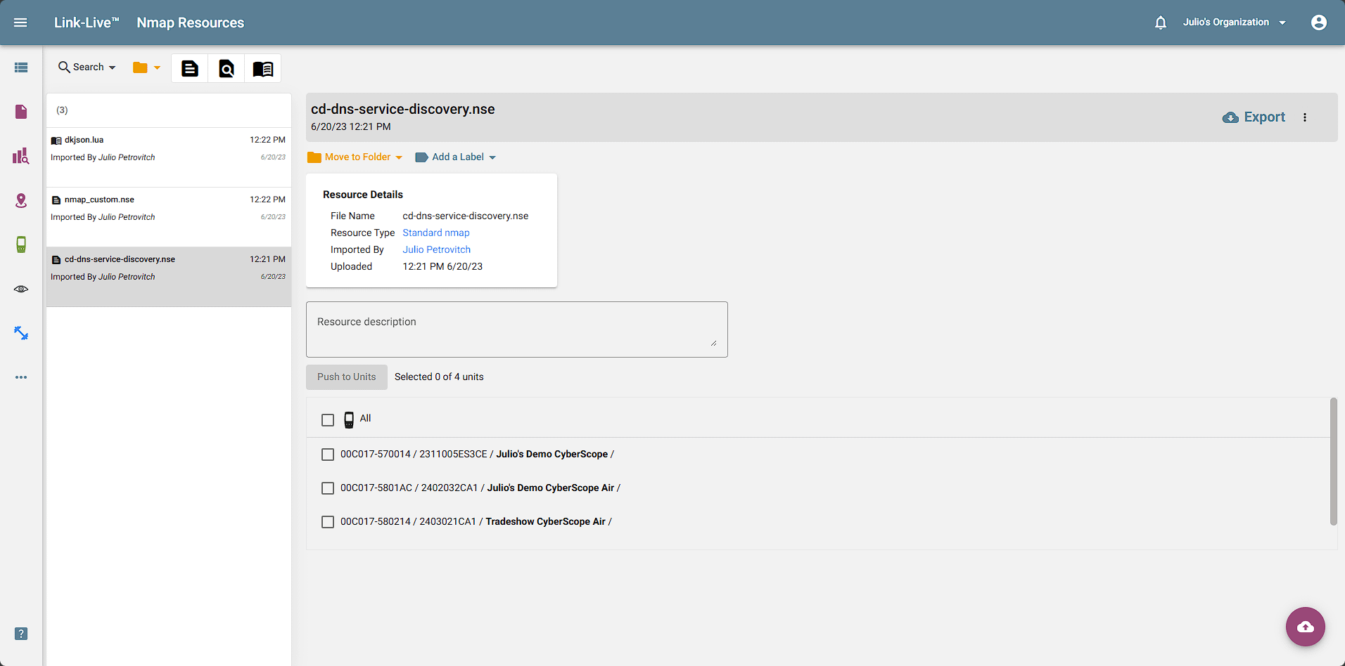 AirMagnet Planner Home Screen