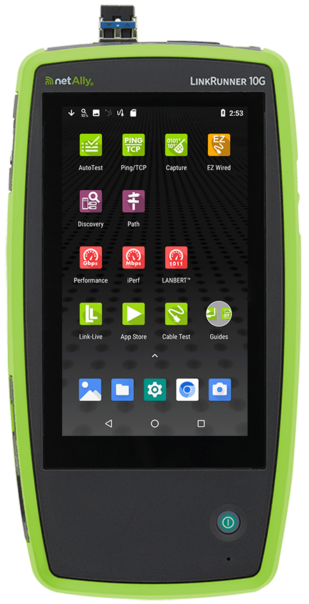 LinkRunner 10G - Portable 10G Ethernet Network Tester