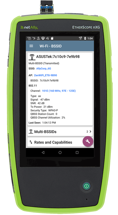 EtherScope AutoTest WiFi Profile