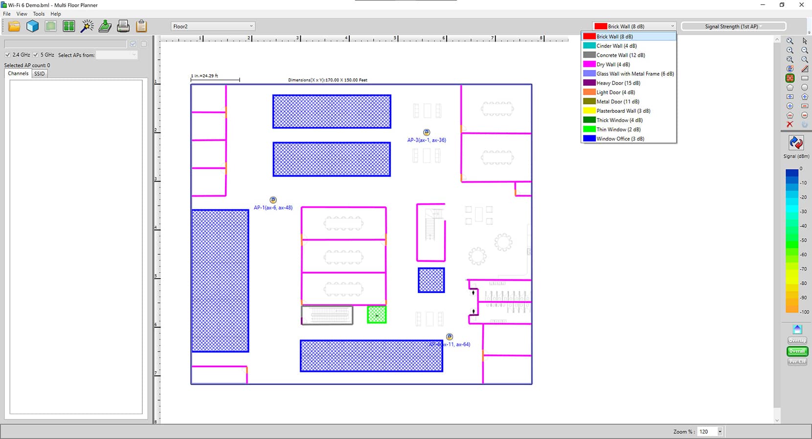 AirMagnet Planner Home Screen
