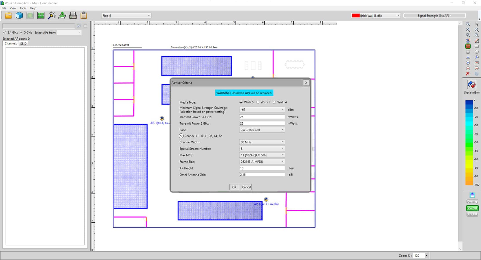 AirMagnet Planner Home Screen