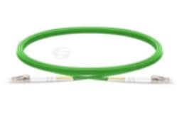 A photo of green 62.5/125 Multimode fiber cable